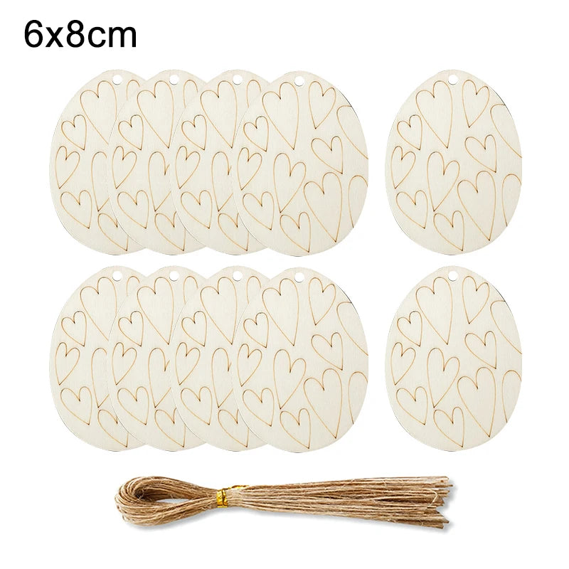 Houten Paas figuur om zelf te kleuren/schilderen – Houten eieren set