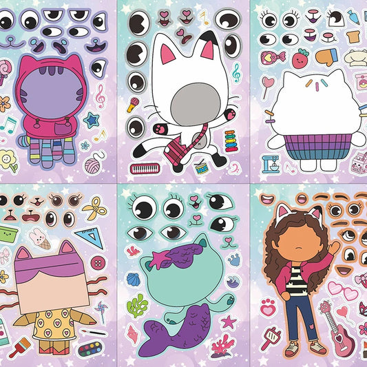 Sticker pret – Maak een gezicht met deze stickerset