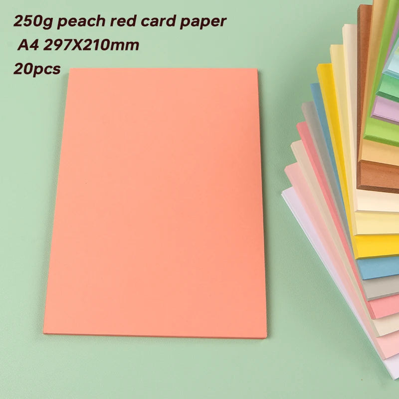 Papier voor plakboek en kaarten maken A4 250g gekleurd karton