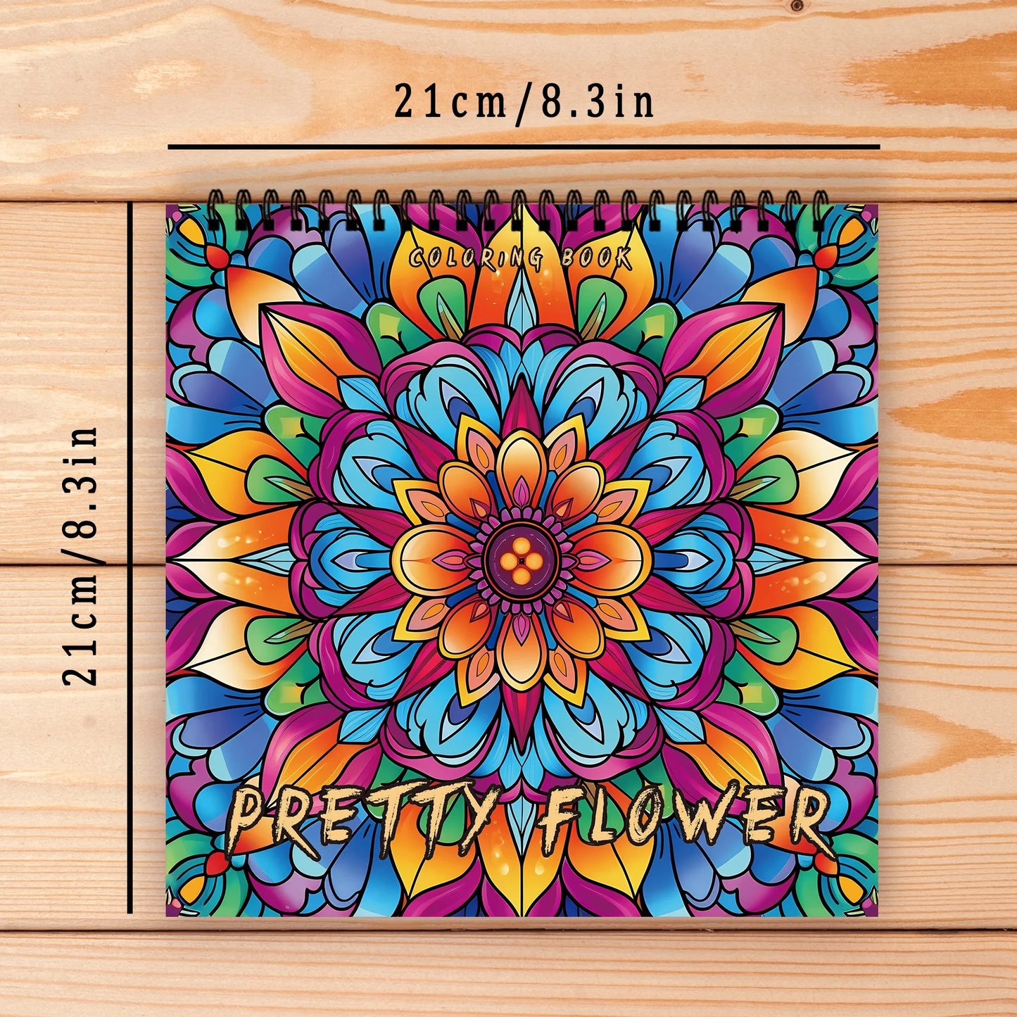 Kleurboek voor volwassenen – 30 rustgevende tekenpagina’s op dik papier - Pretty Flower