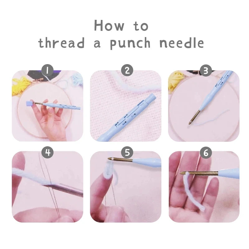 Punch Needle pakket voor beginners met borduurring en complete startersset - CCX-57-2020
