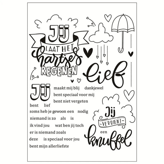 Stempel Transparante Patroon Set voor Scrapbooking en Kaarten