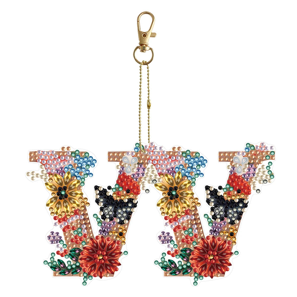 Diamond Painting Sleutelhanger set - Speciale Vorm Letters