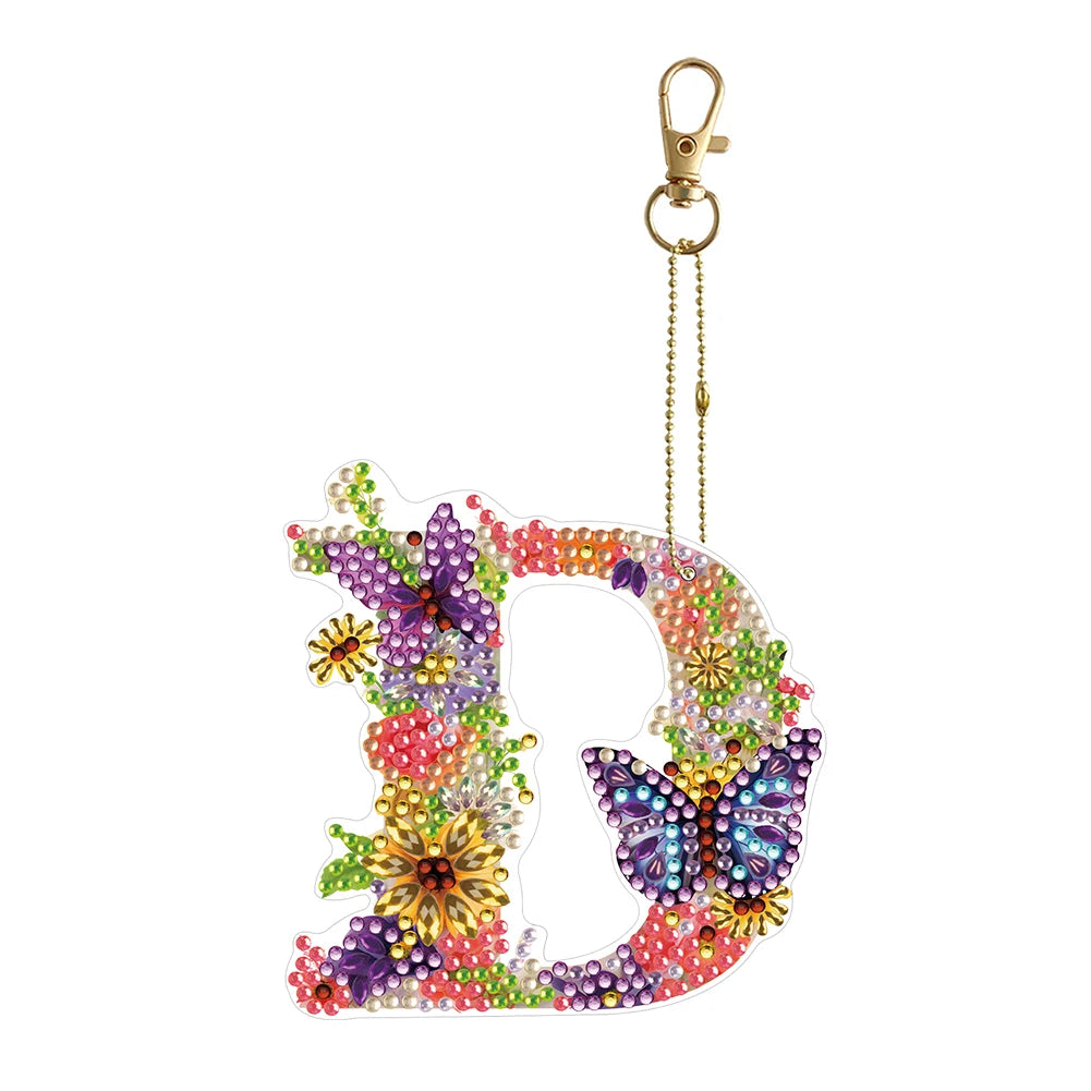 Diamond Painting Sleutelhanger set - Speciale Vorm Letters