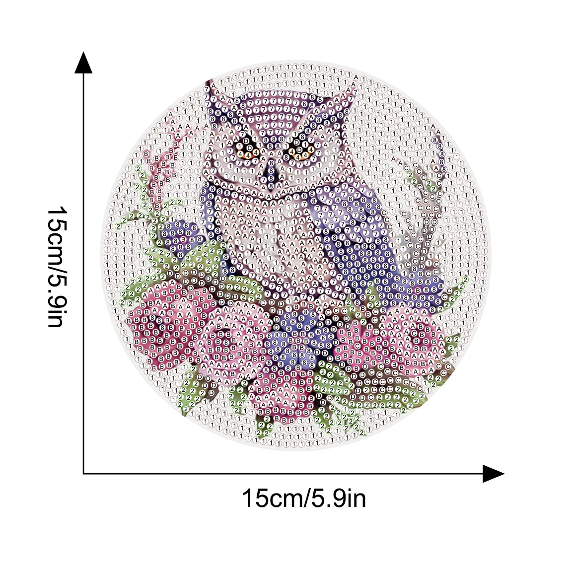 Diamond Painting Placemats Uil Motief Set van 3