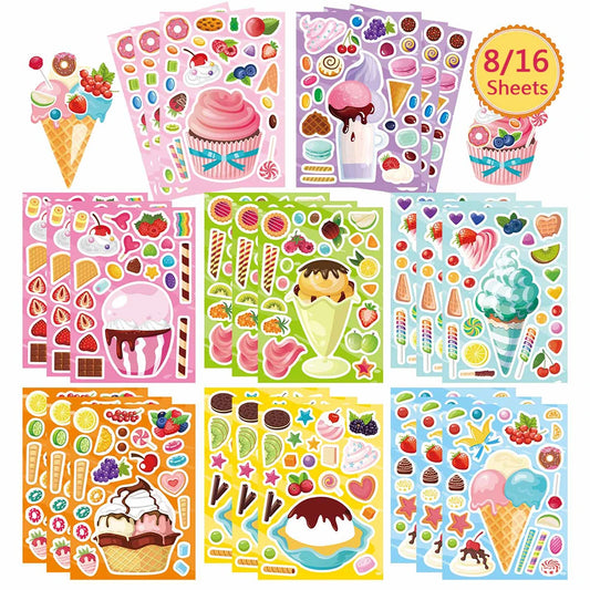 Sticker pret – IJsjes & Cupcakes Plakplezier voor Kinderen