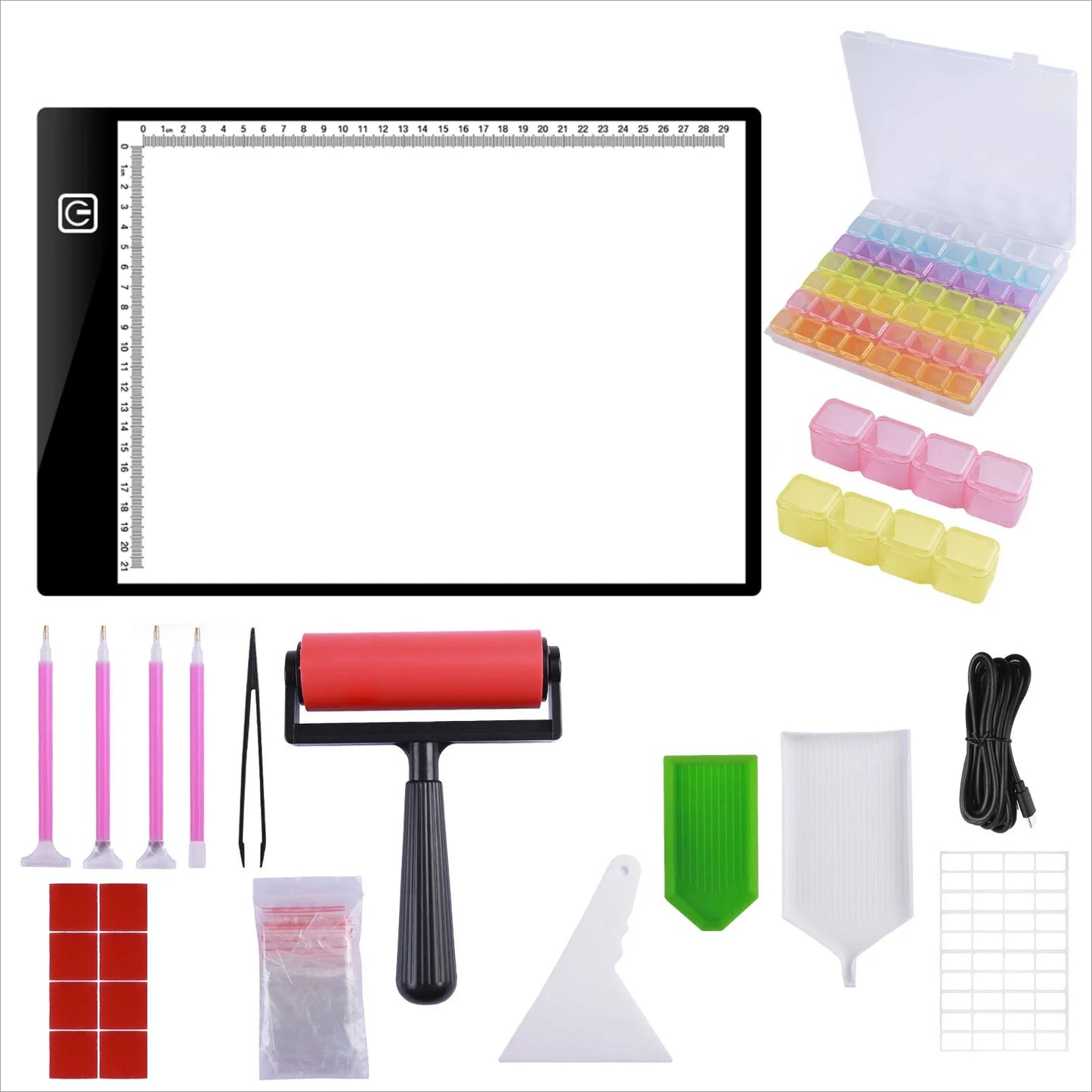 Diamond Painting Ledlamp A3/A4 Lichtpad met 3 Lichtstanden Tracing Board