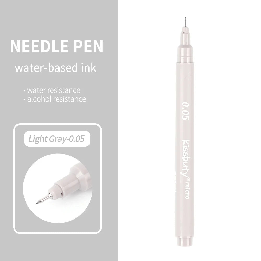 Stiften set Pigma Micron fineliners zwart/bruin met diverse puntdiktes
