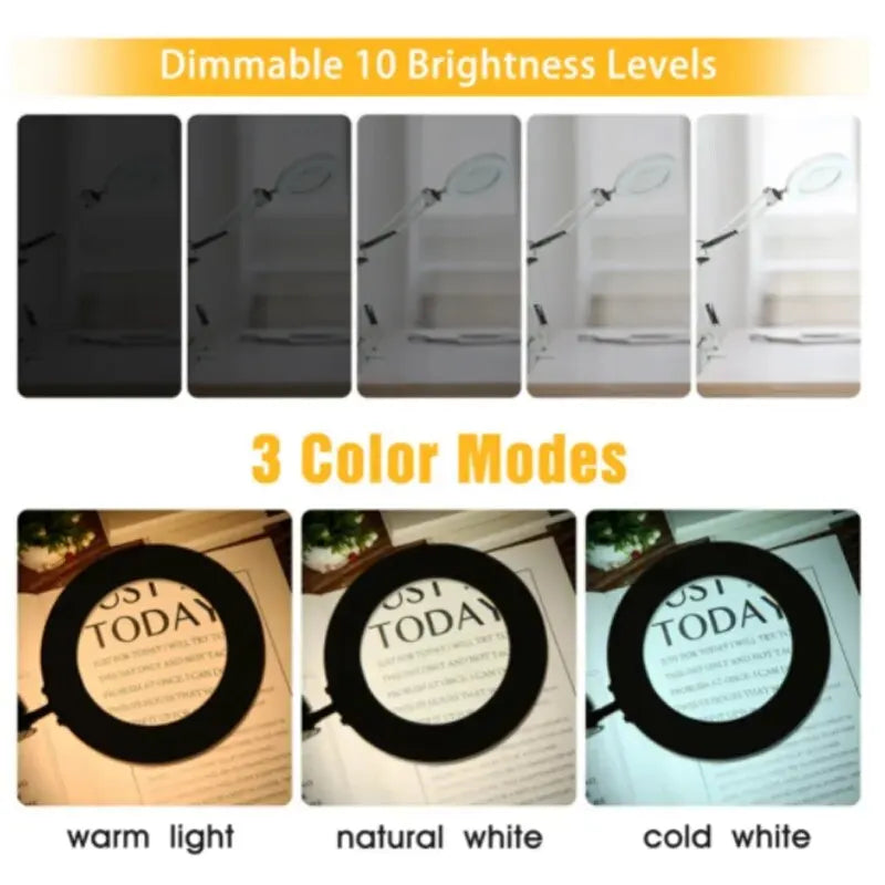 Diamond Painting Loeplamp 72 LED 8x/10x Vergroting USB met 3 Lichtkleuren