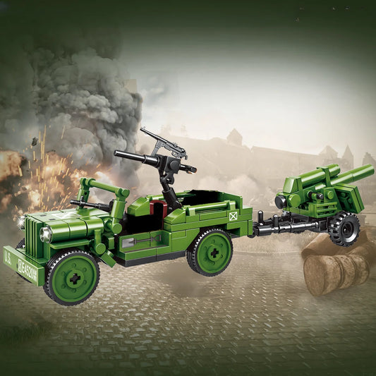 Bouwpakket Militair voertuig – WW2 Stijl - American Jeep