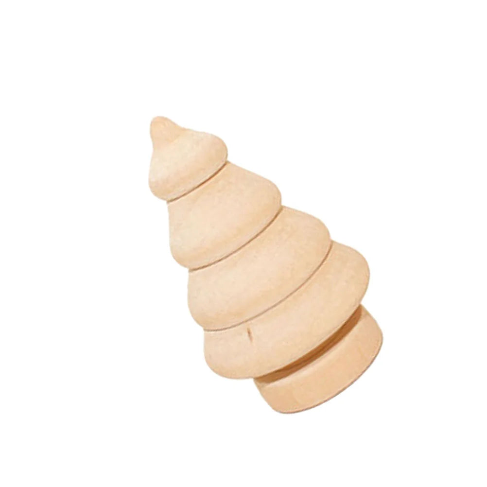 Houten figuur om zelf te kleuren/schilderen – Kerstdecoratie van hout - Kerstboom pegdoll
