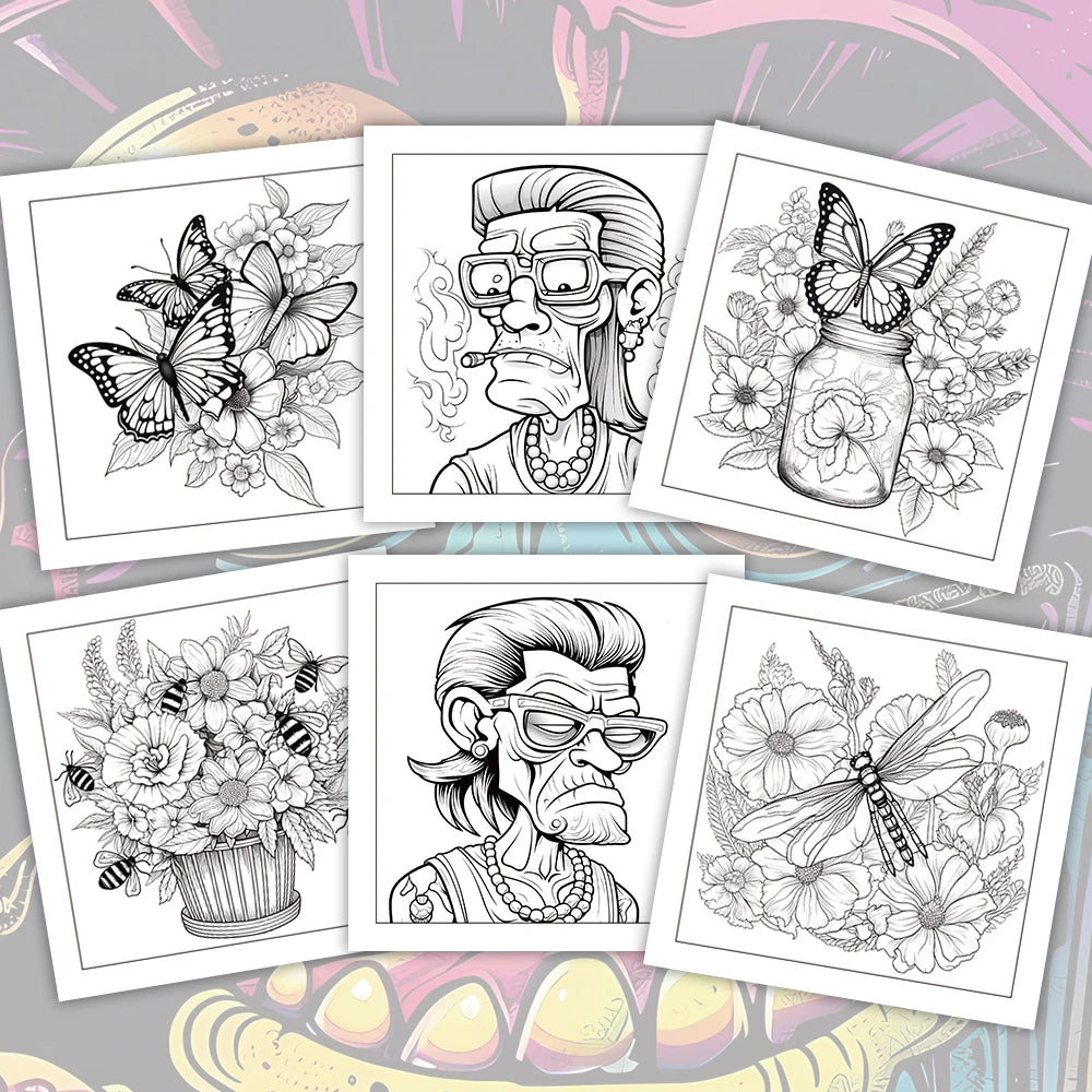Kleurboek voor volwassenen en tieners – Creatief vrouwen kleurboek met 30 pagina’s ontspanning