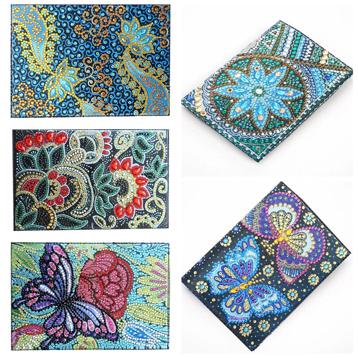 Diamond Painting Paspoort mapje Mandala PU leer beschermhoes