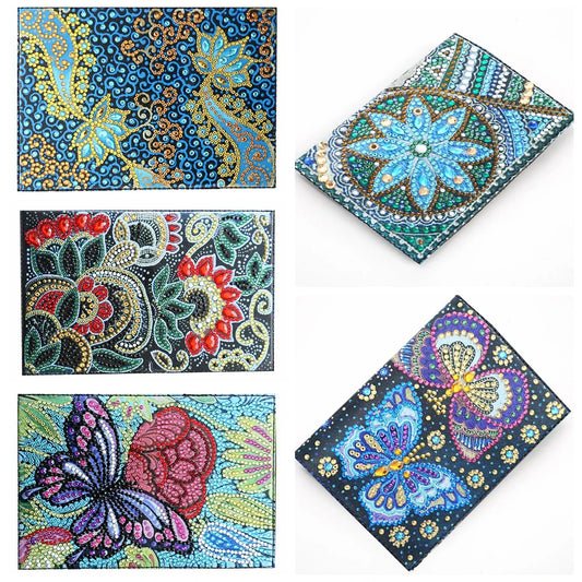 Diamond Painting Paspoort mapje Mandala PU leer beschermhoes