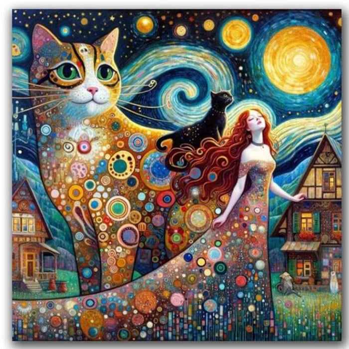 AB Diamond Painting met Fairy dust steentjes – Gustav Klimt De Kus