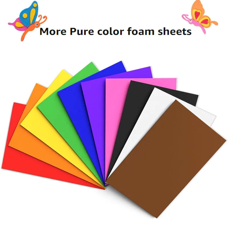 Papier voor kaarten maken & Scrapbook Gekleurde Foamvellen Set 5-10 Stuks