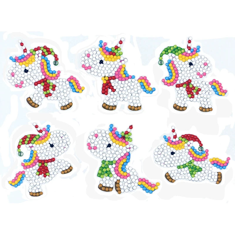 Diamond Painting Sticker set met vrolijke cartoon patronen - 050