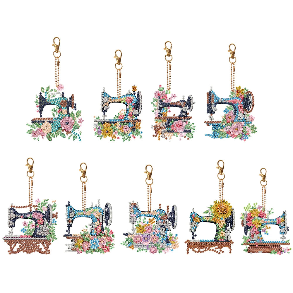 Diamond Painting Sleutelhanger set - Dubbelzijdig te beplakken (5-10 stuks)