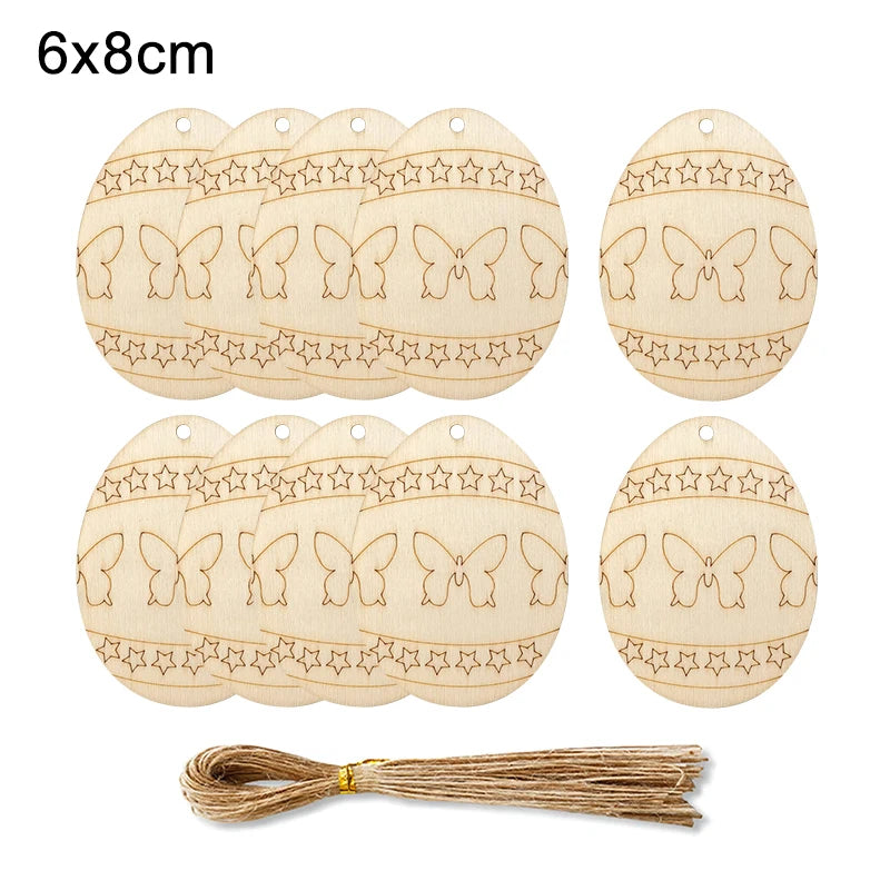 Houten Paas figuur om zelf te kleuren/schilderen – Houten eieren set