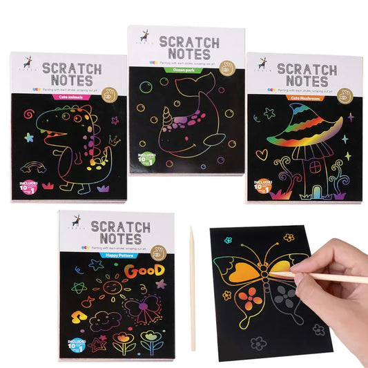 Krastekeningen set Regenboog Papier met Pen – Creatief Speelplezier voor Kinderen