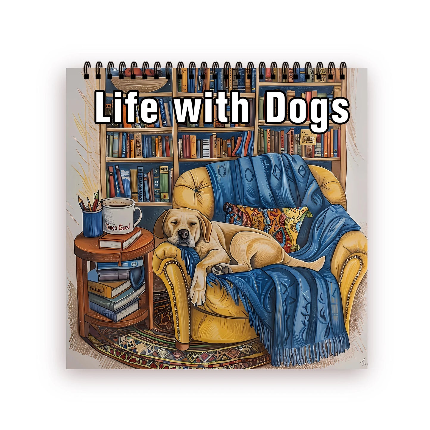 Kleurboek voor volwassenen – ontspannende kleurplaten met spiraalbinding - 001