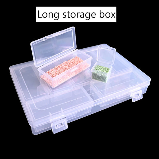 Diamond Painting Opbergdoos met 28 Potjes – Transparante Opbergbox voor Steentjes en Accessoires
