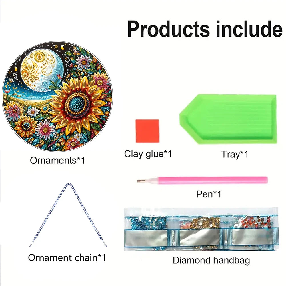 Diamond Painting Hangend Ornament Dubbelzijdige Wanddecoratie Set - LG56