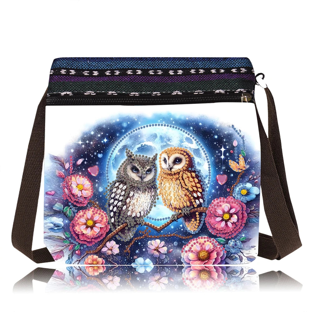 Diamond Painting Tas Mandala Uil Schoudertas met Band