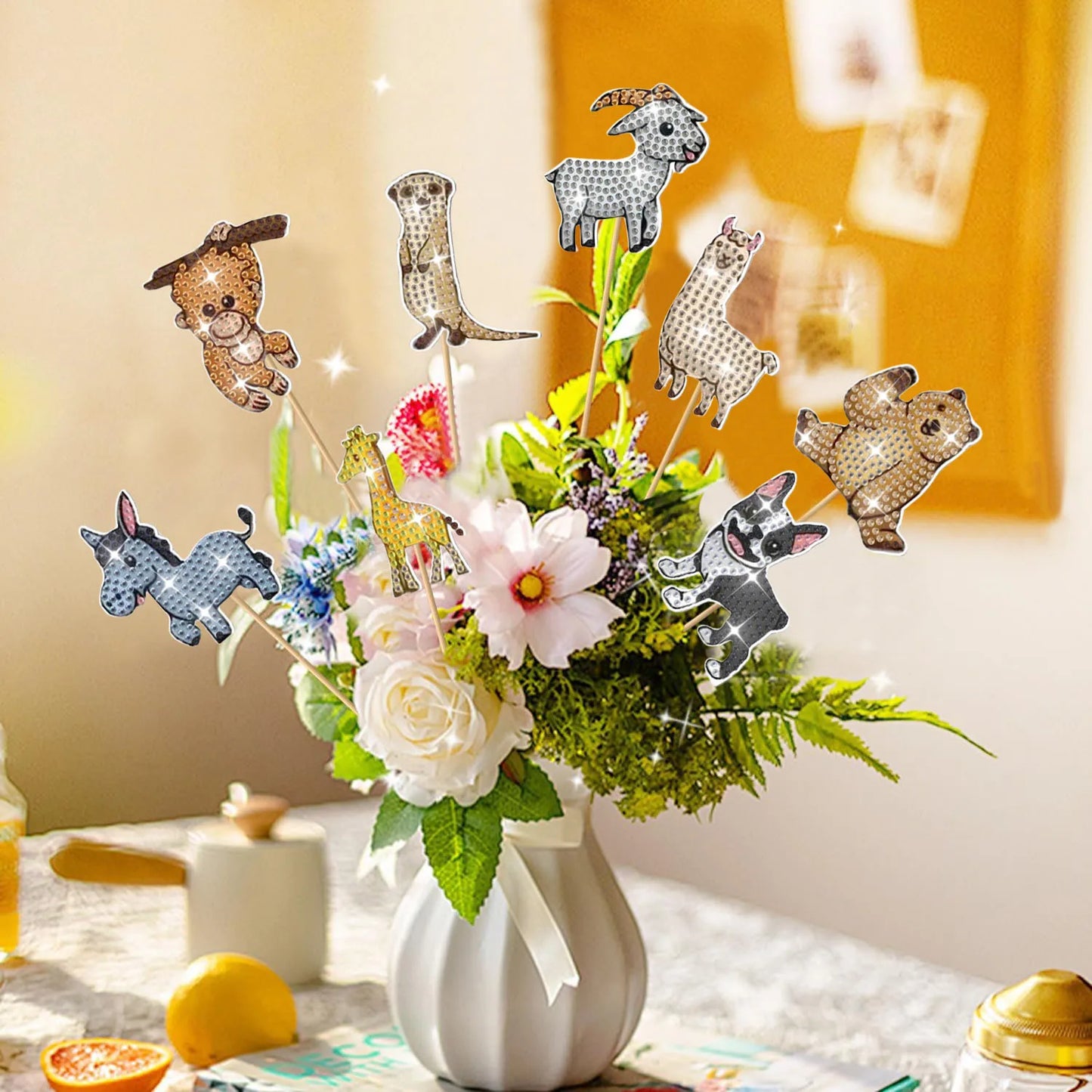 Diamond Painting Plantenstekers voor Bloempotten en Interieurdecoratie