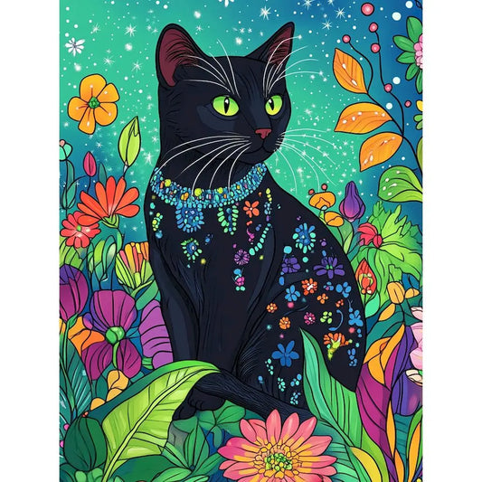 Schilderen op nummer Dieren - Kat Modern Schilderij - 9967445