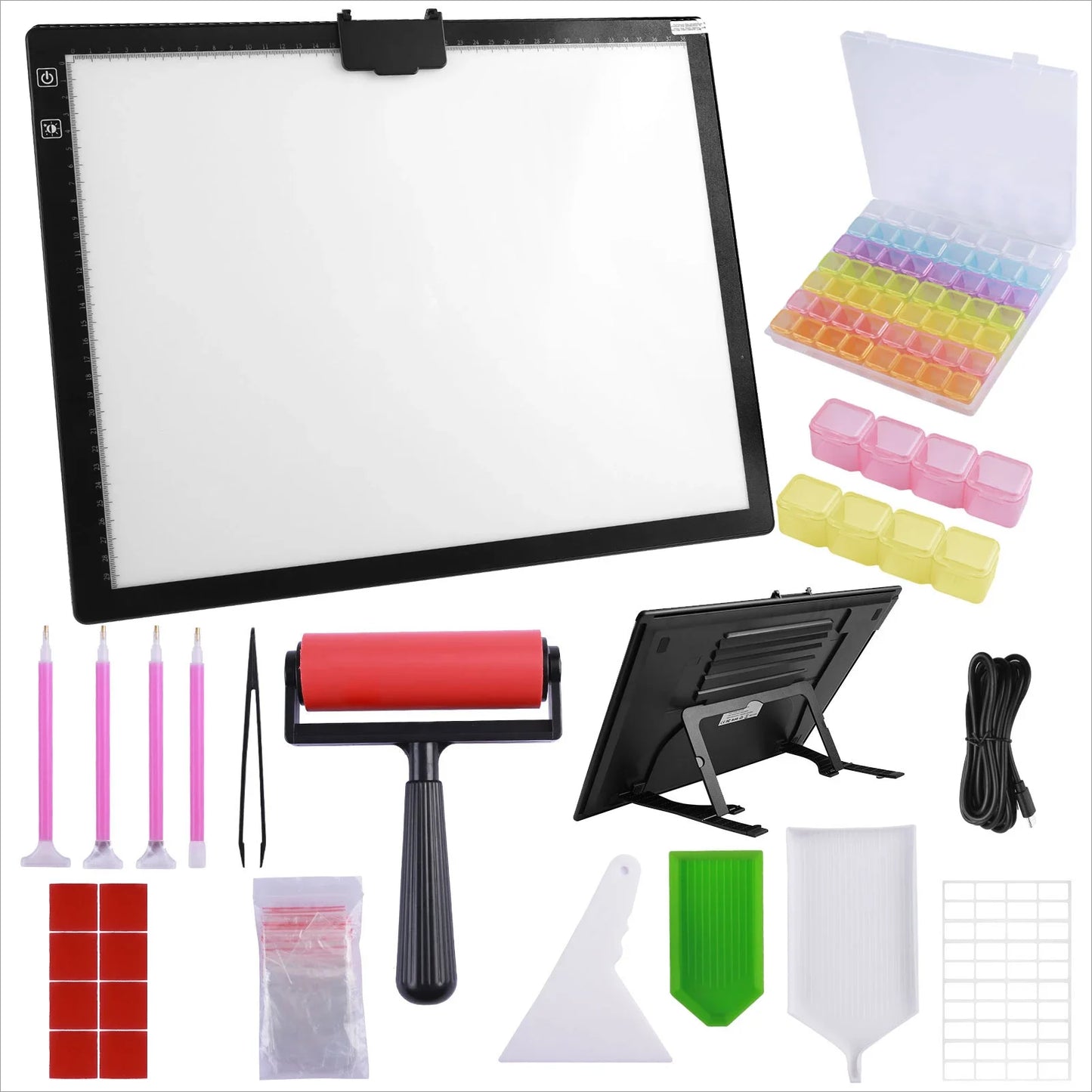 Diamond Painting Ledlamp A3/A4 Lichtpad met 3 Lichtstanden Tracing Board