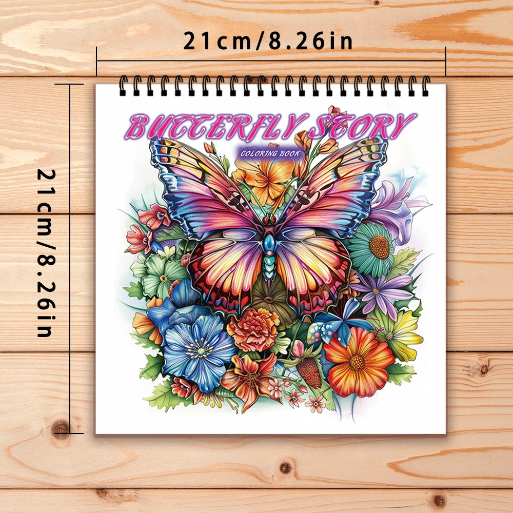 Kleurboek voor volwassenen en tieners – Spiraalbinding met dik papier voor ontspanning en creativiteit