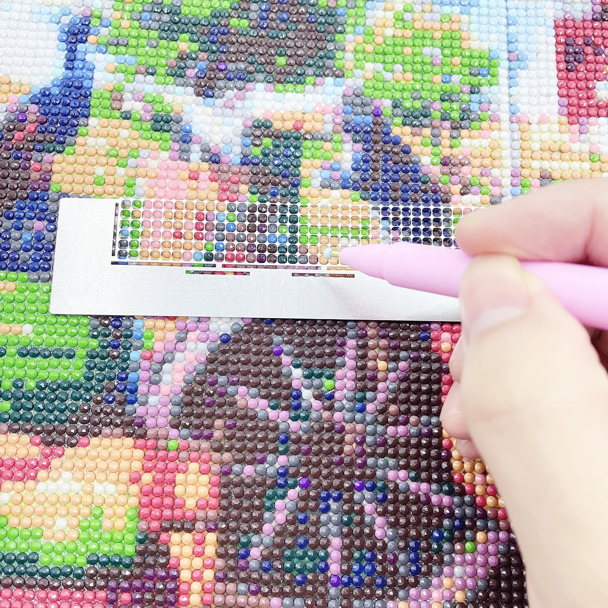 Diamond Painting steentjes raster RVS liniaal met 240/360/520 vakjes