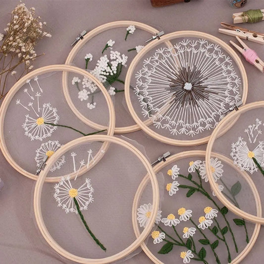 Borduurpakket Rond – Bloemen en Planten Patroon voor Beginners