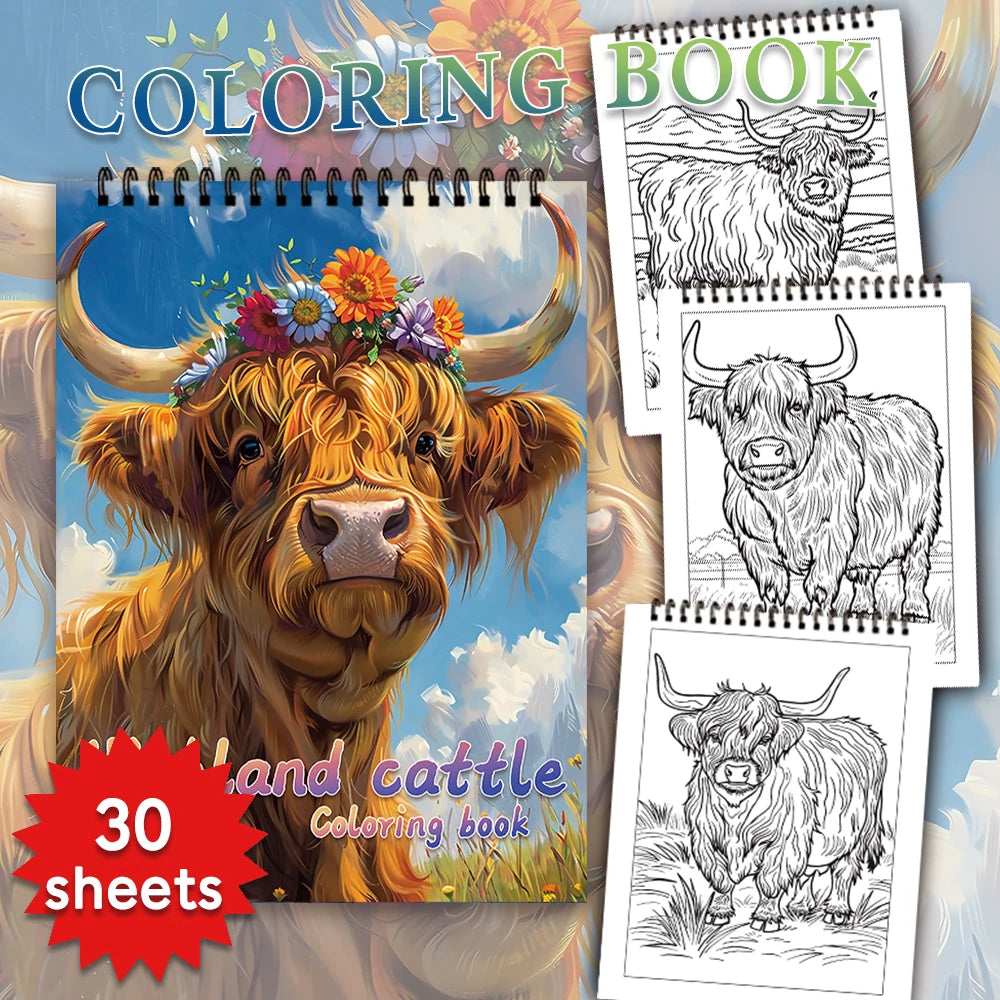 Kleurboek voor volwassenen en tieners – Ontspannend kleurplezier met 30 vellen dik papier