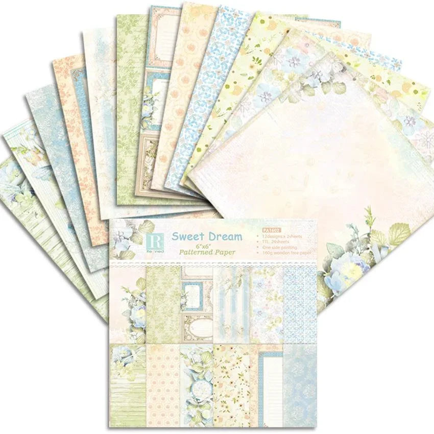 Papier voor kaarten maken of scrapbook Sweet Love dieren 15,24 cm