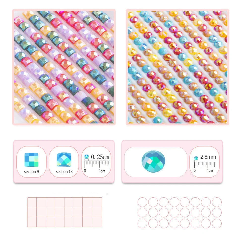 AB Diamond Painting op canvas - Fairy Dust Vlinderthema Maanmeisje