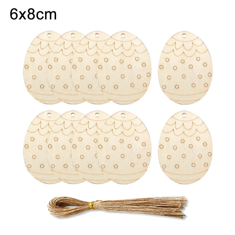 Houten Paas figuur om zelf te kleuren/schilderen – Houten eieren set