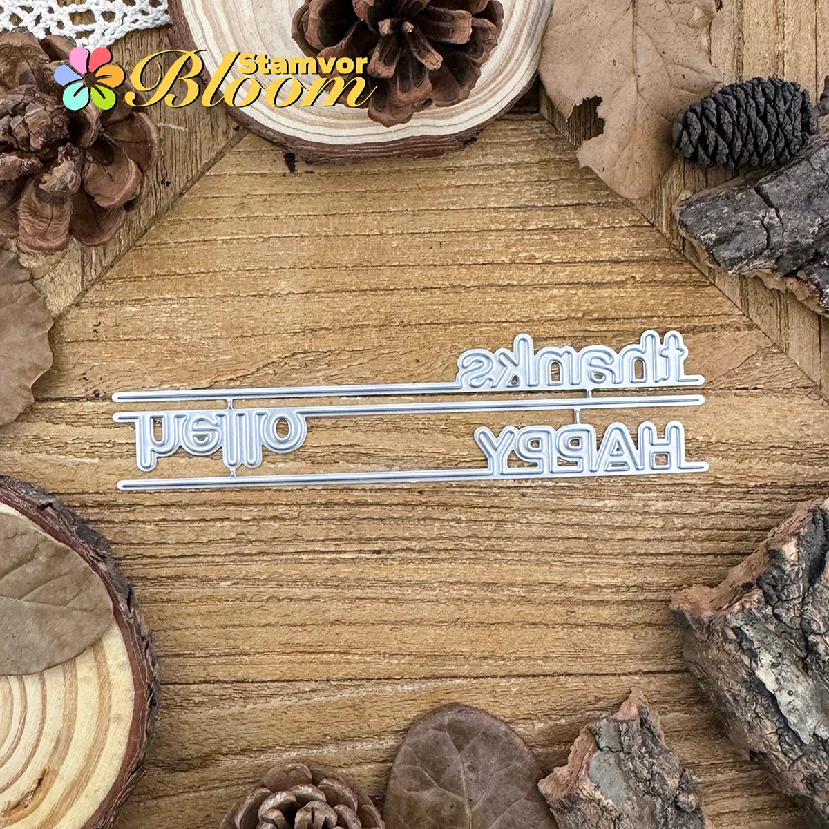 Snijmal Tekstwoorden en Rand voor Scrapbooking en Kaarten