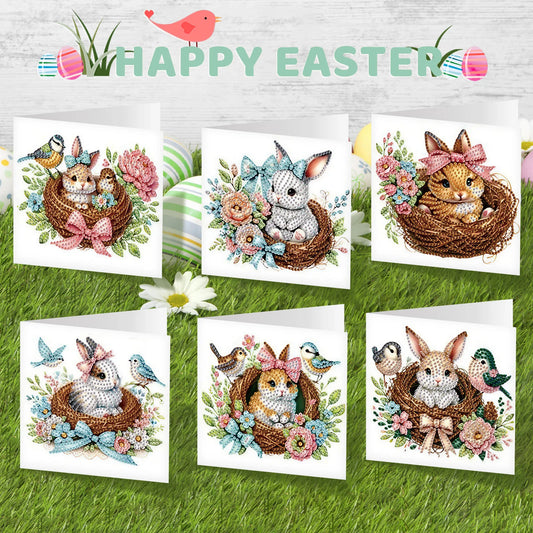 Diamond Painting Wenskaarten Pasen – Creatieve Paaskaarten met Diamanten