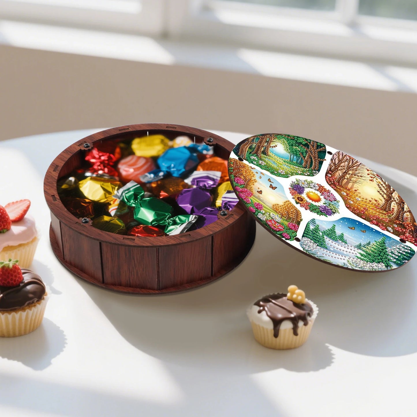 Diamond Painting Koektrommel Dieren & Planten Speciale Steentjes