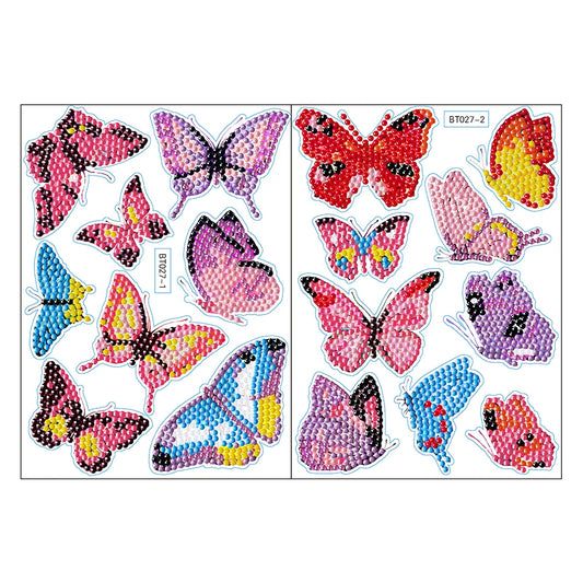 Diamond Painting Sticker set BT027 | Zelfklevende Stickers met Steentjes | Creatieve Knutselset voor Kinderen