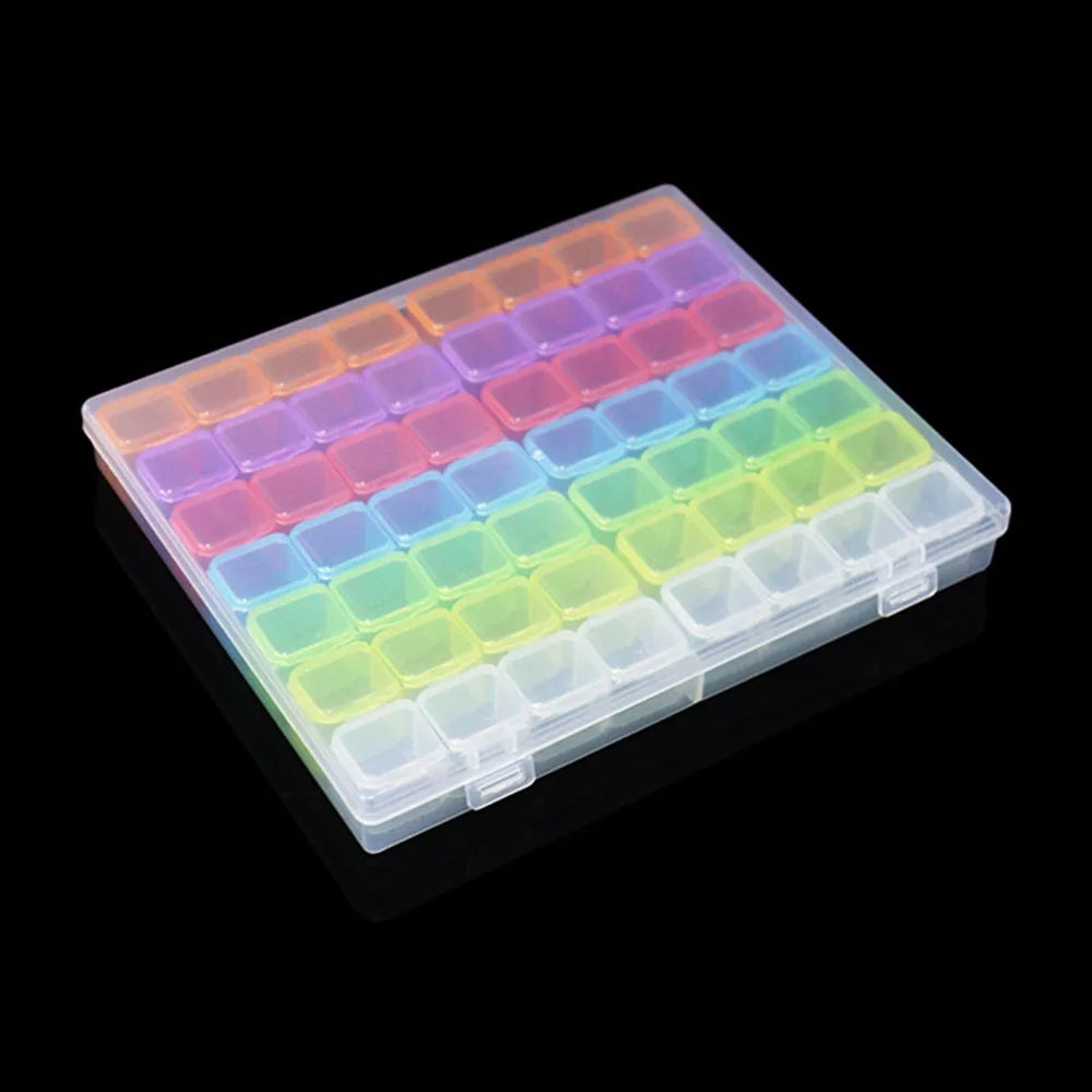 Diamond Painting Opbergdoos voor Strass en Accessoires – 56 of 28 Vakjes