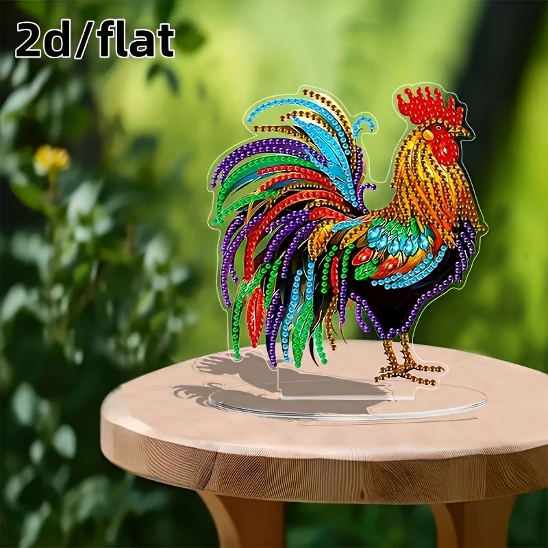 Diamond Painting Tafelornament Haan Decoratie voor Interieur