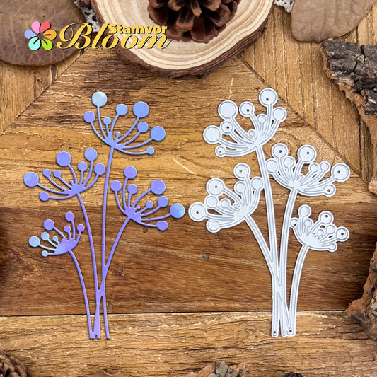 Snijmal Bloemenboeket Paardenbloem Metaal voor Papiercreatie