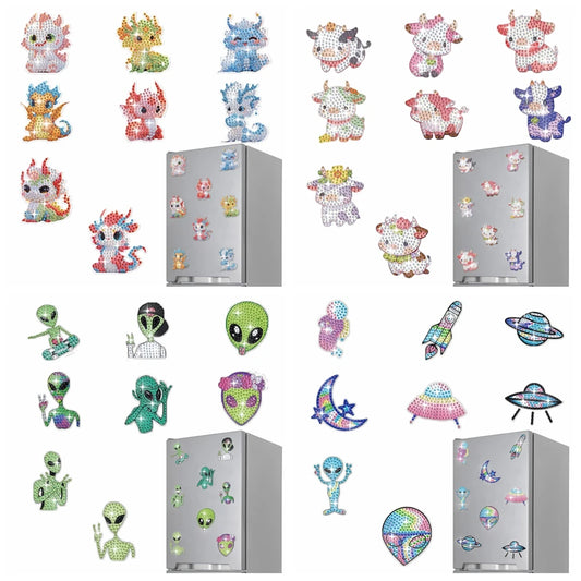 Diamond Painting Magneten – Set van 8 voor Koelkast