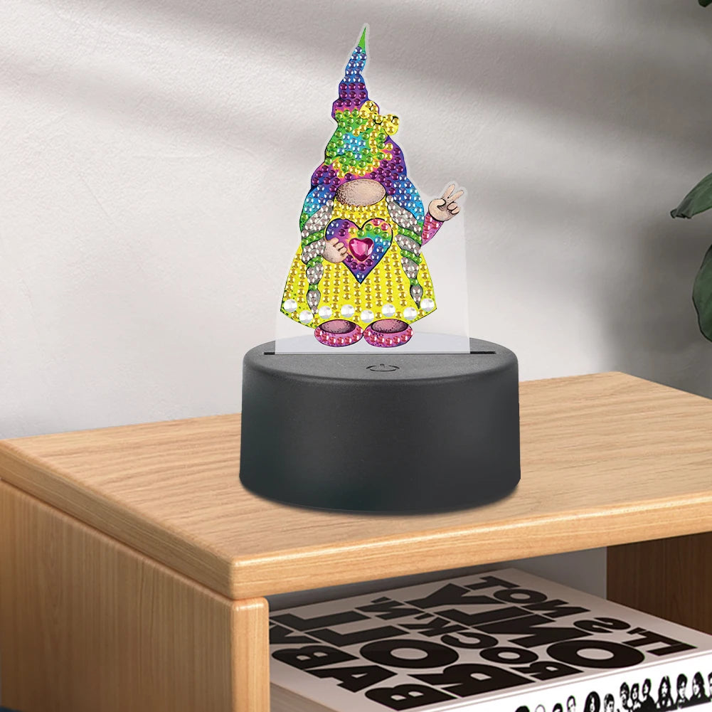 Diamond Painting Lamp Bloem & Dier Nachtlamp van Acryl