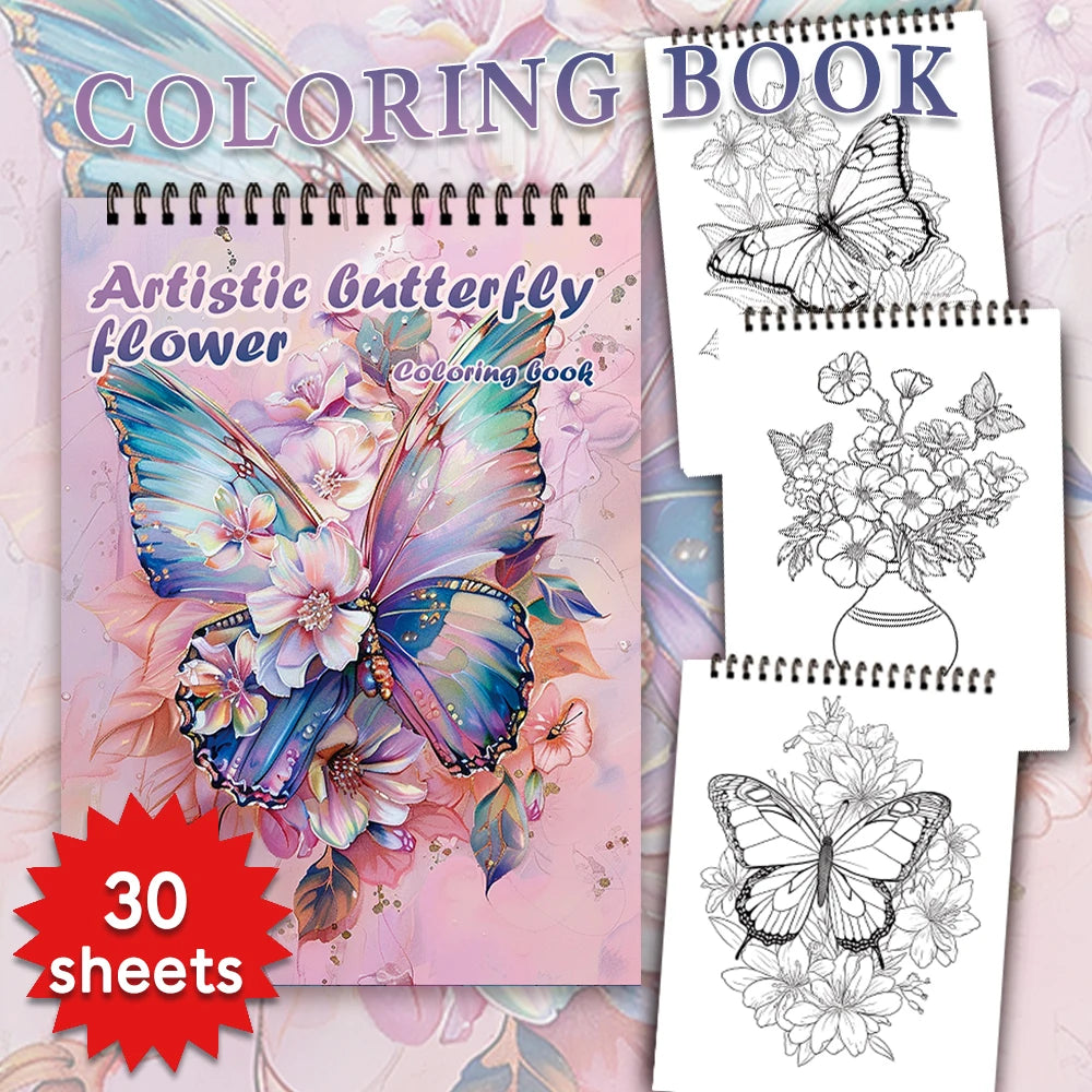 Kleurboek voor volwassenen en tieners – Ontspannend kleurplezier met 30 vellen dik papier