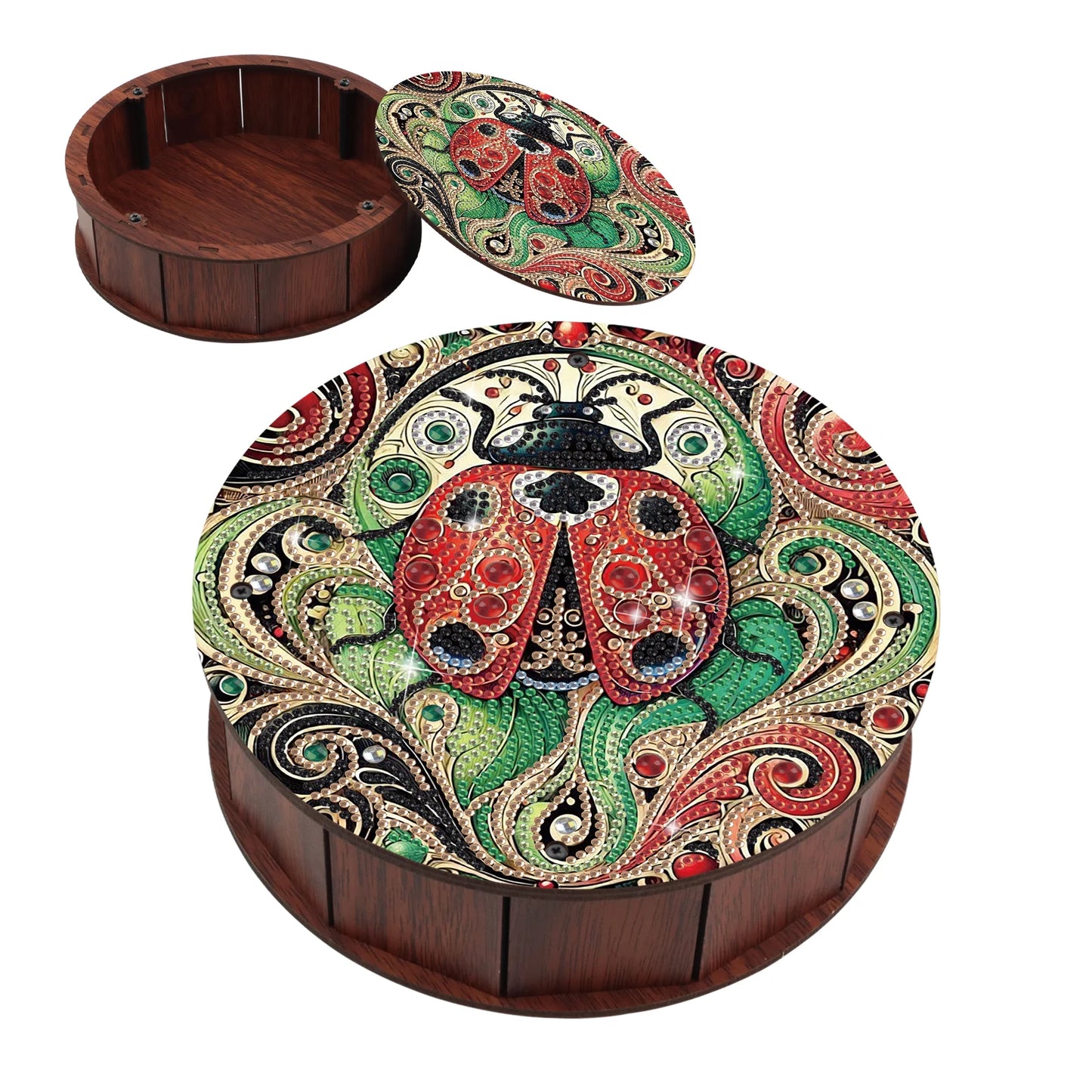 Diamond Painting Snack Box met dieren en planten motief – decoratieve kunstcadeau