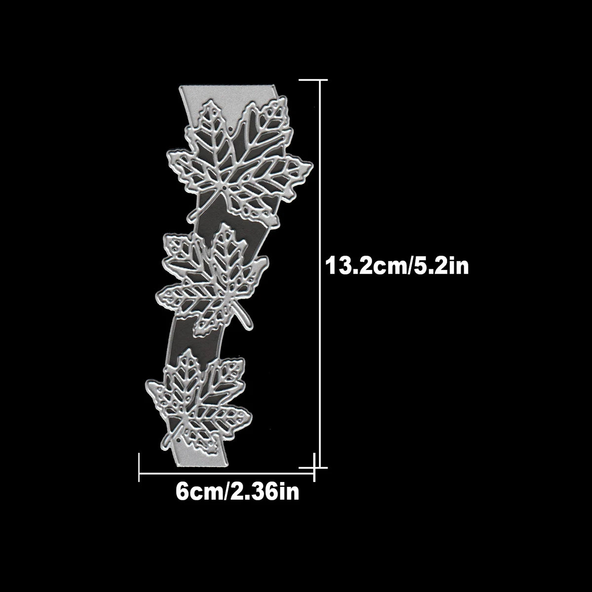 Snijmal Herfstbladeren Rand – Decoratieve Metaalmal voor Kaarten en Scrapbooking